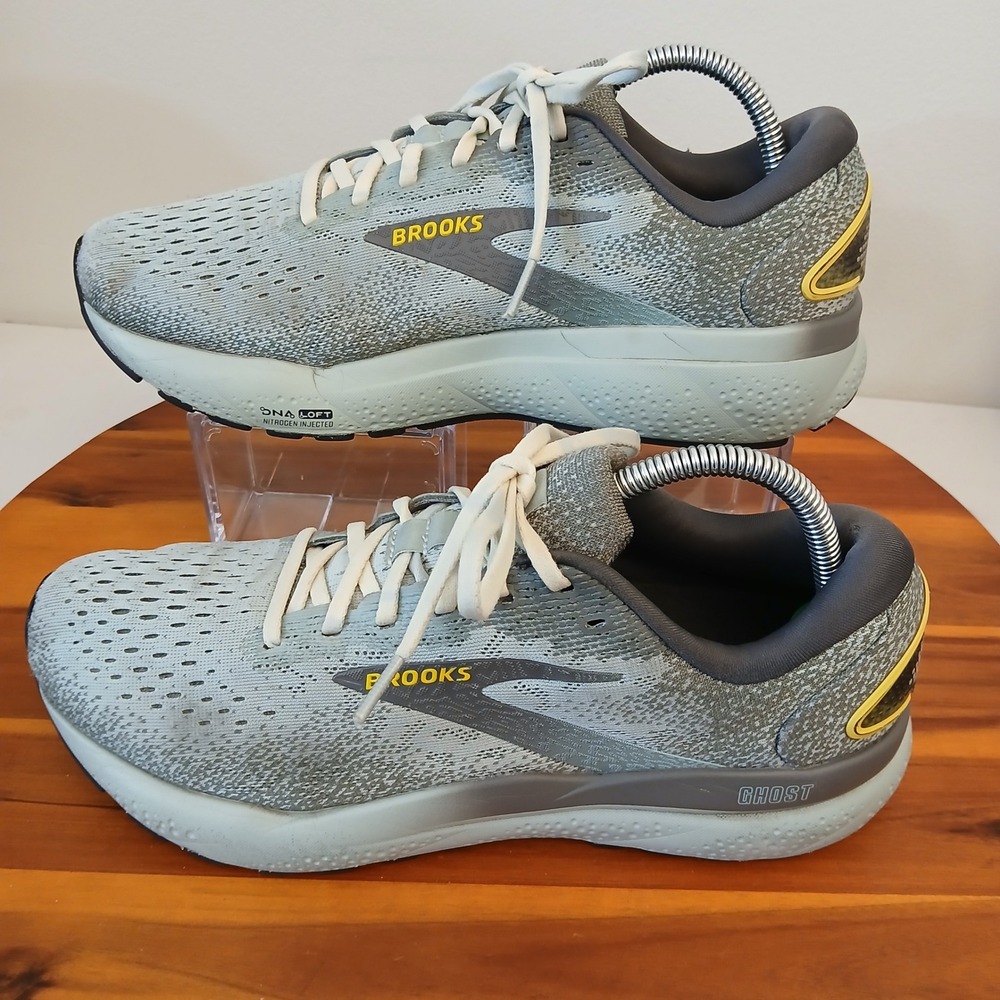 Brooks Ghost 16 Mens 9.5 Cloud Gray DNA Loft Running Shoes Sneakers 1104181D432